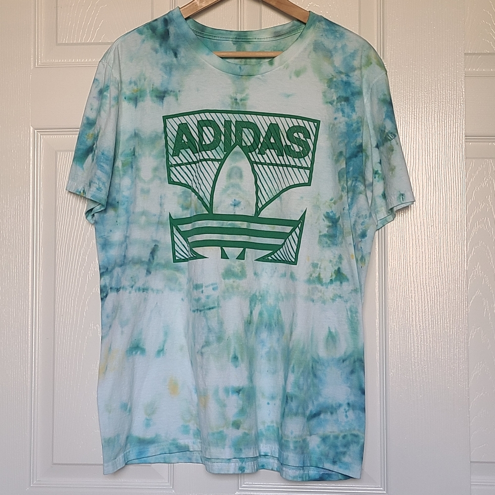 Brand new Adidas tie dye green